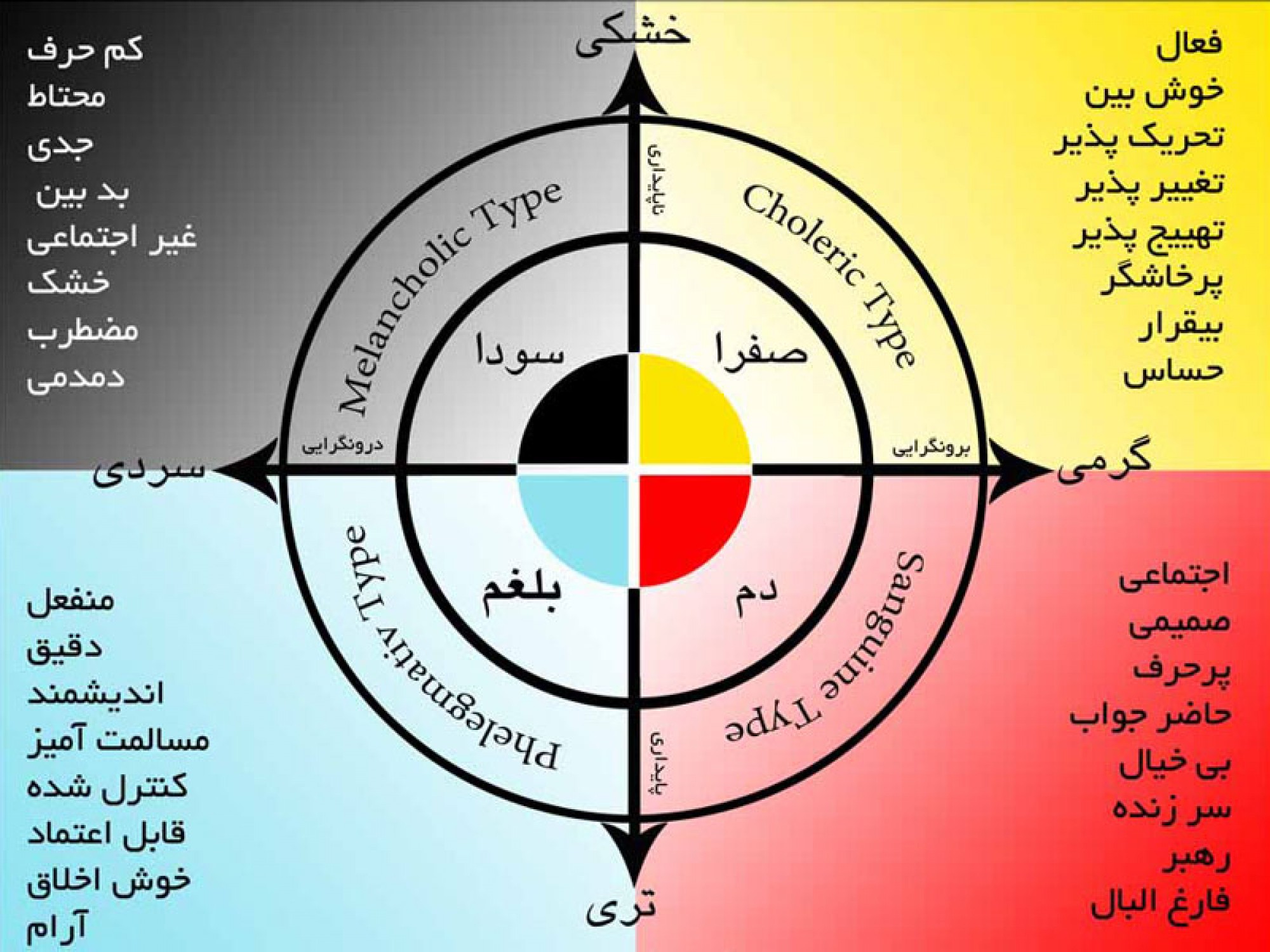 مزاج شناسی شناخت طبع و انواع آن